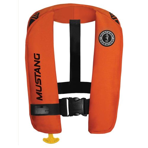 Chaleco Inflable Mustang MIT 100 - Naranja/Negro - Automático/Manual