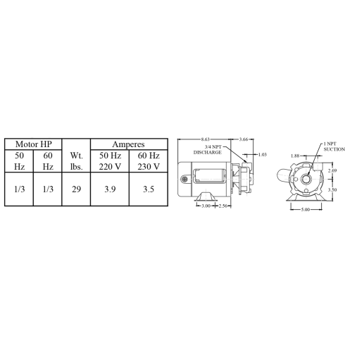 OBERDORFER 101M-F13 Centrifugal Pump