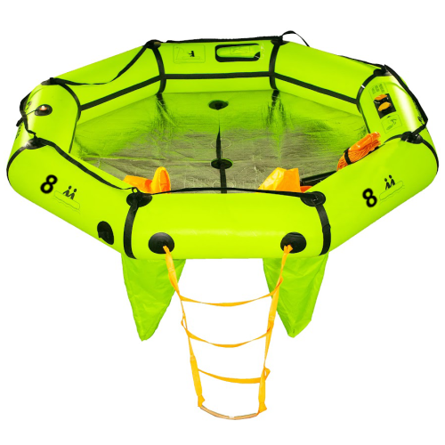 Halo vacuum sealed Liferaft - 8 Person - Compact