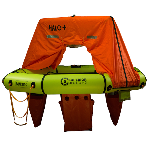 Halo+ Vacuum Sealed Liferaft - 4 Person - w/ Canopy