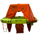 Halo+ Vacuum Sealed Liferaft - 4 Person - w/ Canopy