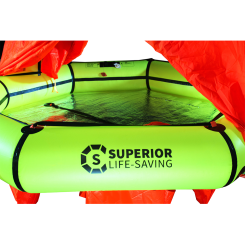 Halo+ Vacuum Sealed Liferaft - 4 Person - w/ Canopy