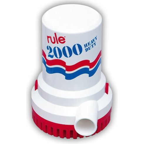 Non-Automatic Submersible Electric 2000gph 12V Bilge Pump | Rule