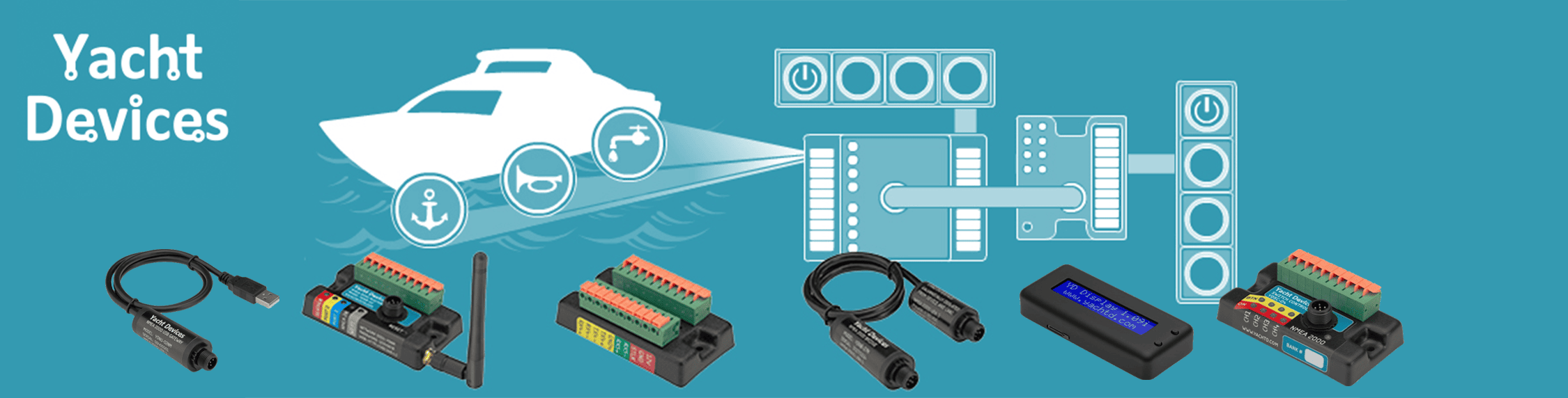 Accesorios de Red para Dispositivos Yacht Devices