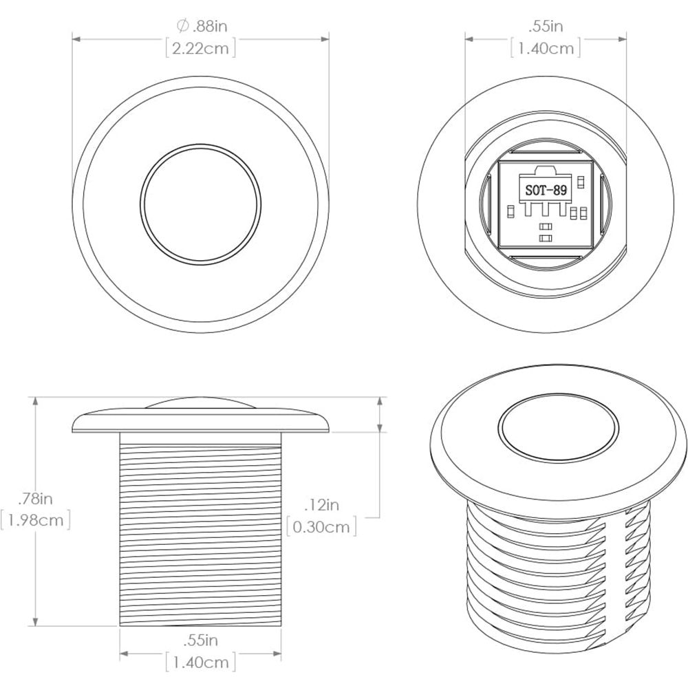 Lumitec 101084 dimensions