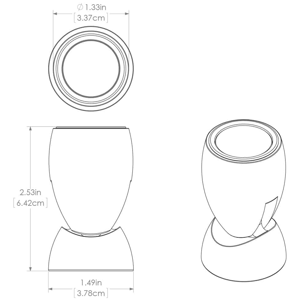 Lumitec 111807 dimensions