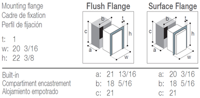 Vitrifrigo C62iAC built-in dimension