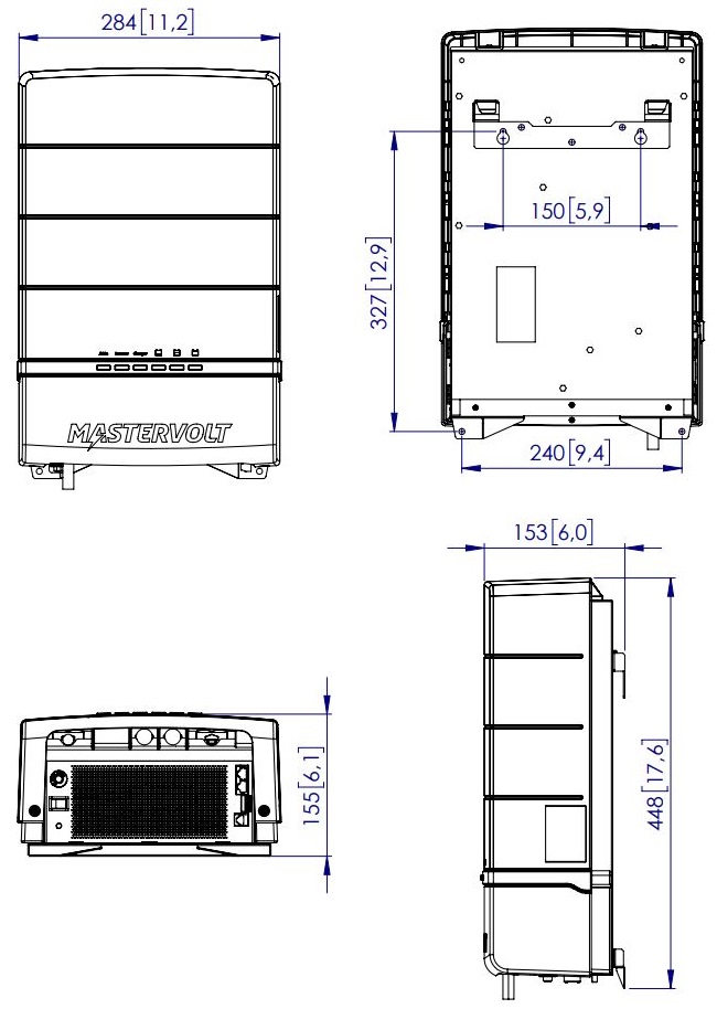 Mastervolt Combimaster Dimensions