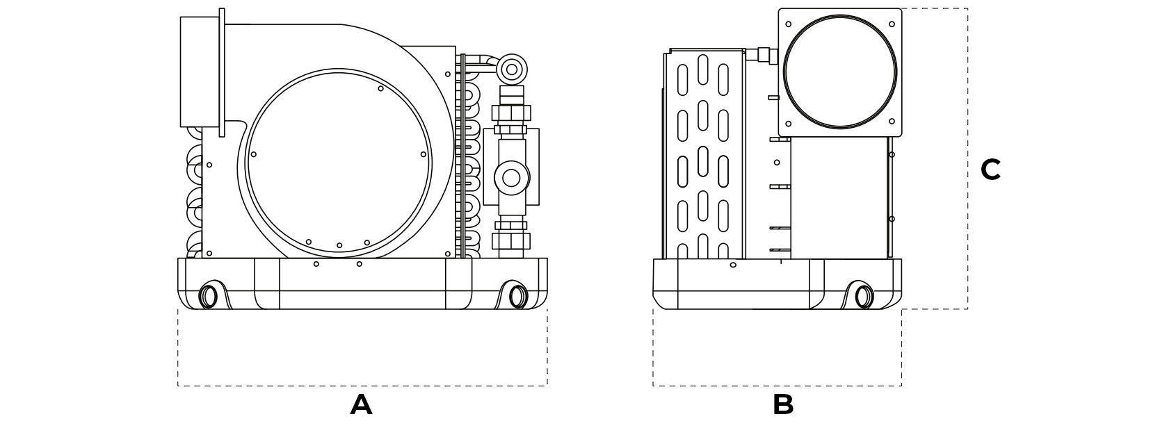 CTM Air Handler Dimensions - ES