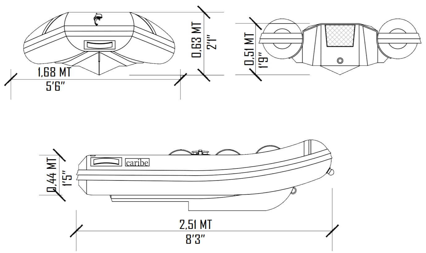 Caribe L8 Dimensions