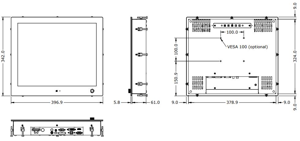 Seatronx SRT-17 Dimensions