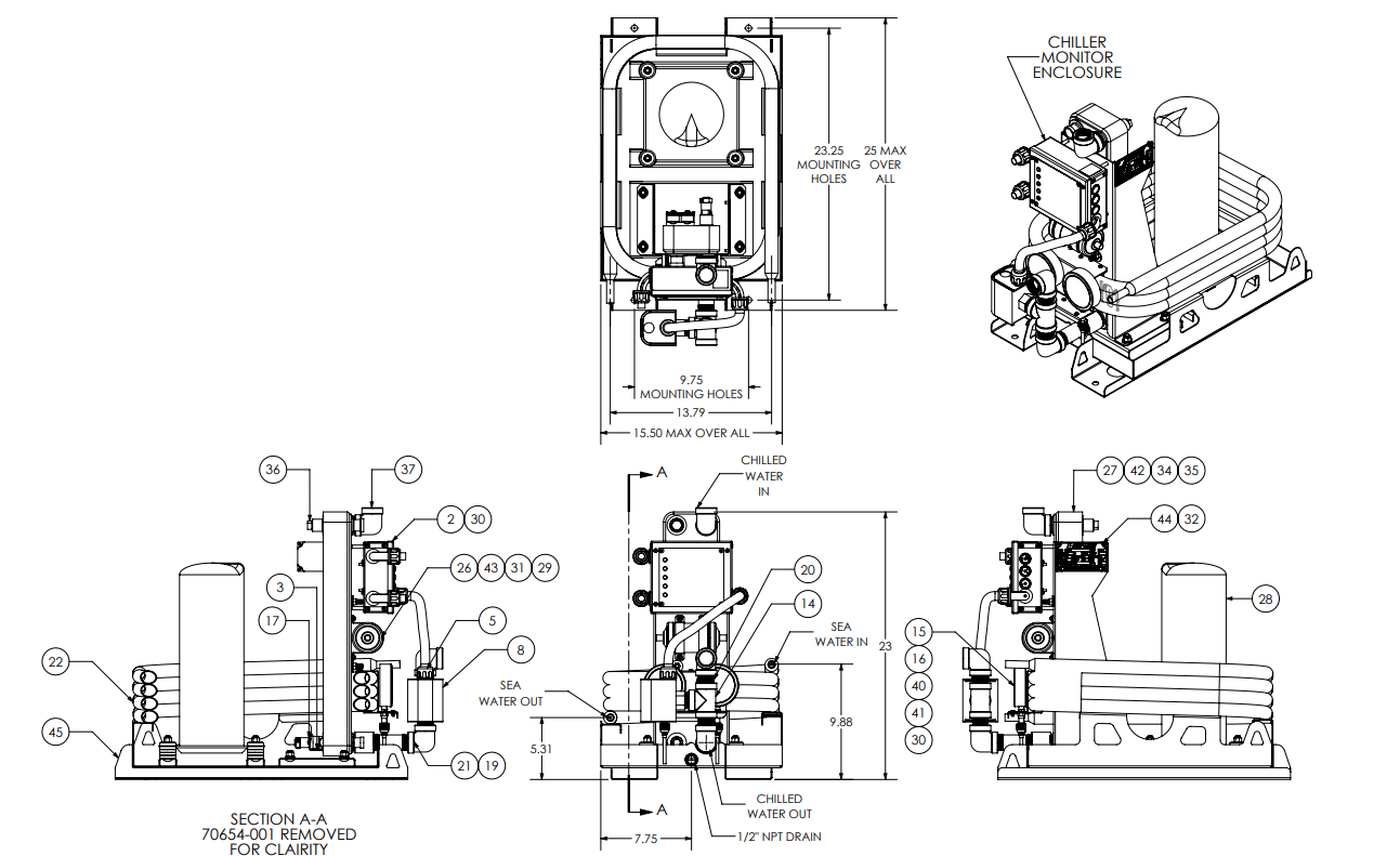 Flagship FM36CW Dimensions