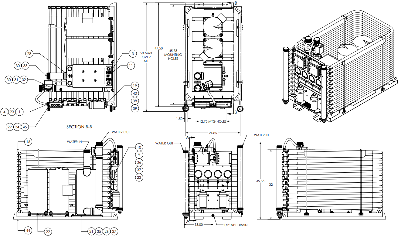 Flagship FM360CW Dimensions