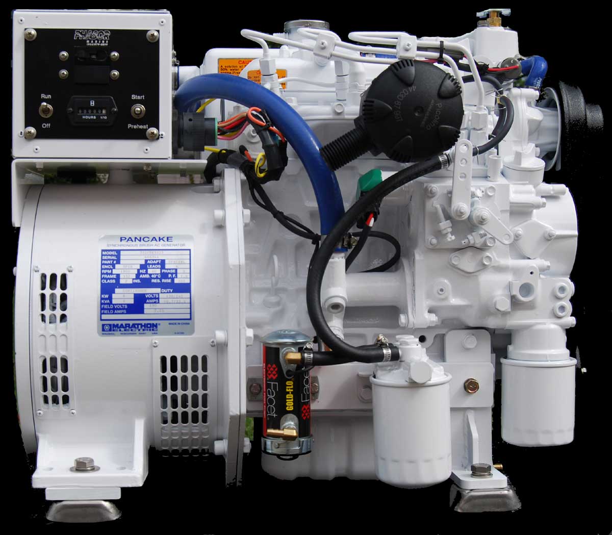 Phasor 8kW Marine Diesel Generator