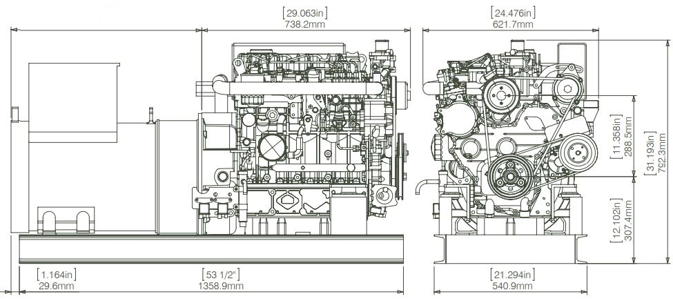 MER MG28 Dimensions