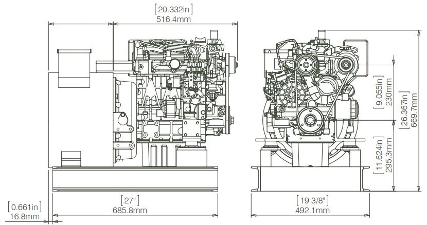 MER MGP8 Dimensions