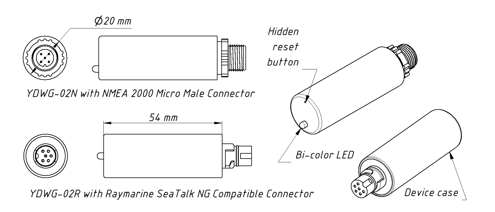 Yacht Devices NMEA 2000 Wi-Fi Gateway YDWG-02