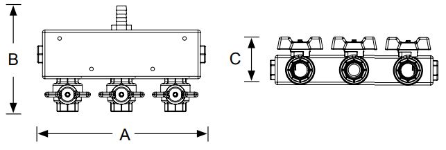 Multi-Valve Manifold Assembly 07-0573 5 Valves