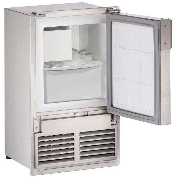 Marine 14" U-Line Stainless Steel Crescent Ice Maker - Flush to Cabinet