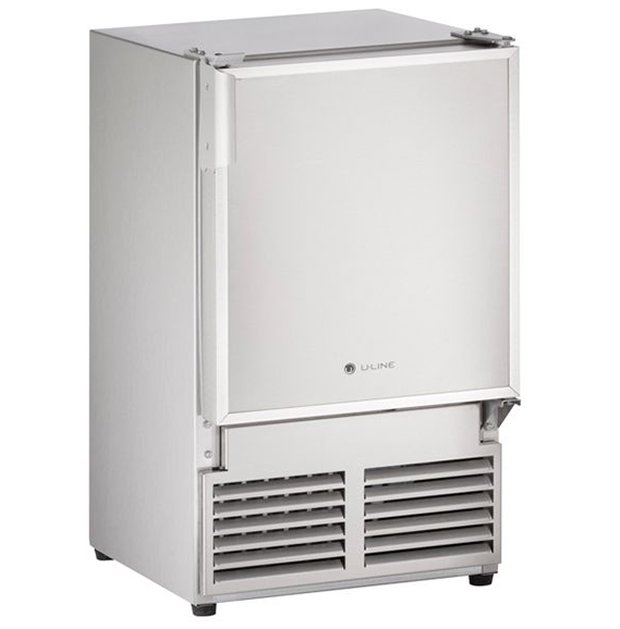 Marine 14" U-Line Stainless Steel Crescent Ice Maker - No Flange