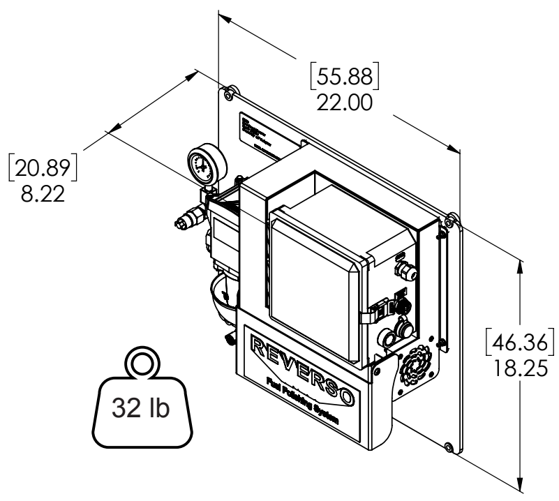 Reverso FPS-80 Dimensions