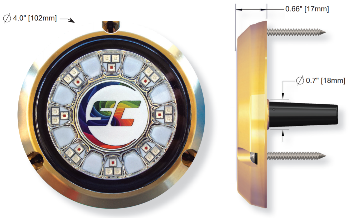 Shadow Caster SCR-24 Series Dimensions - SCR-24-BB-BZ-10