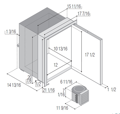 Vitrifigo C42RXD4-F Dimensions