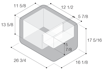 Vitrifigo VF35P Dimensions