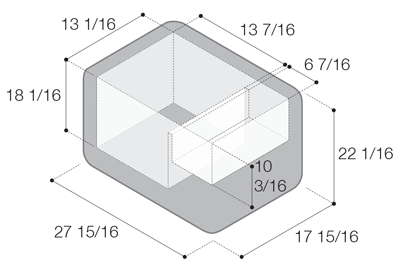 Vitrifigo VF65P Dimensions