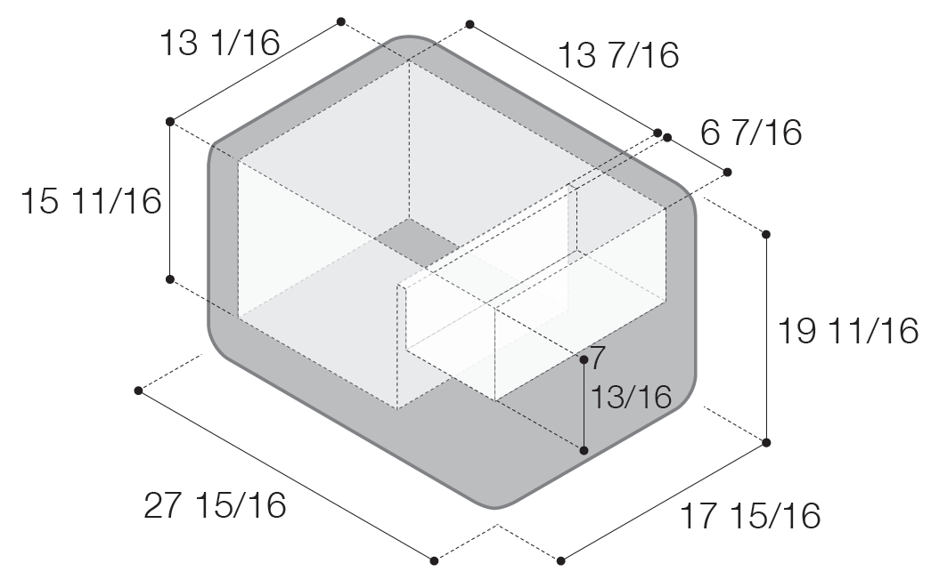 Vitrifigo VF55P Dimensions