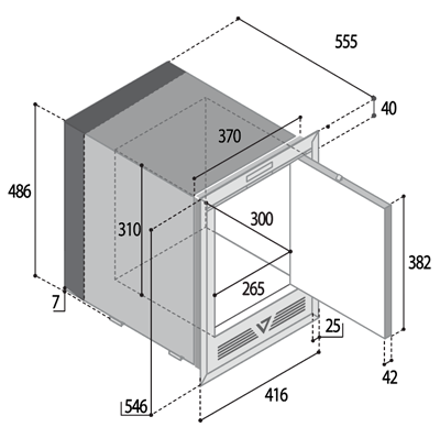 Vitrifrigo Dimensions