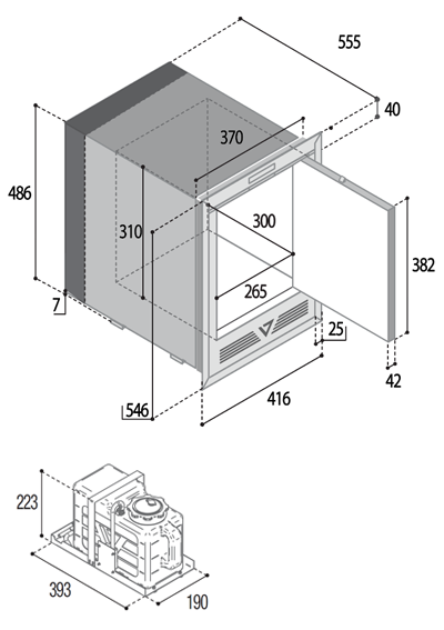 Vitrifrigo Dimensions