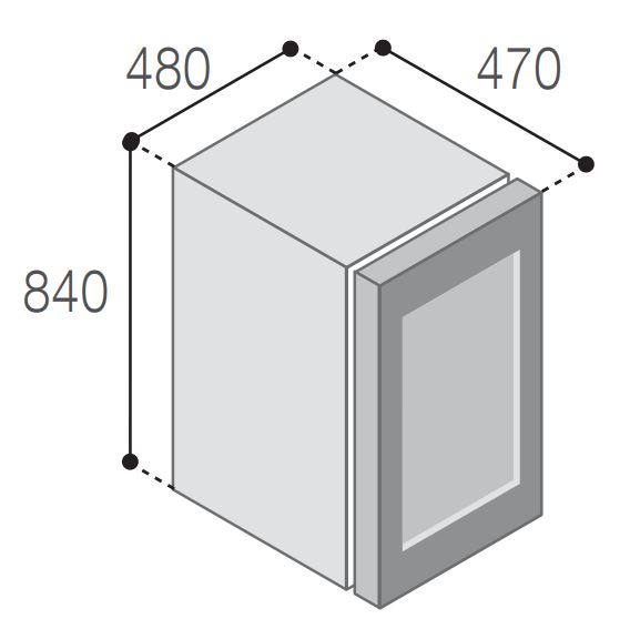 Vitrifrigo WNC95IGP4 Dimensions