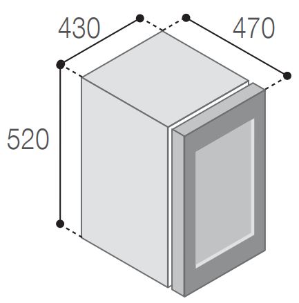 Vitrifrigo WNC46IGP4 Dimensions