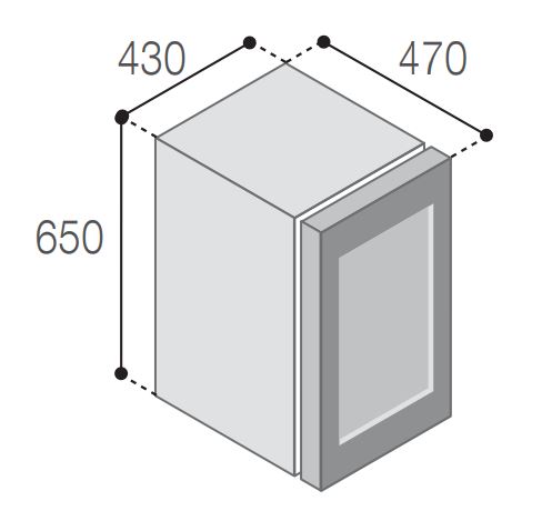 Vitrifrigo WNC62IGP4 Dimensions