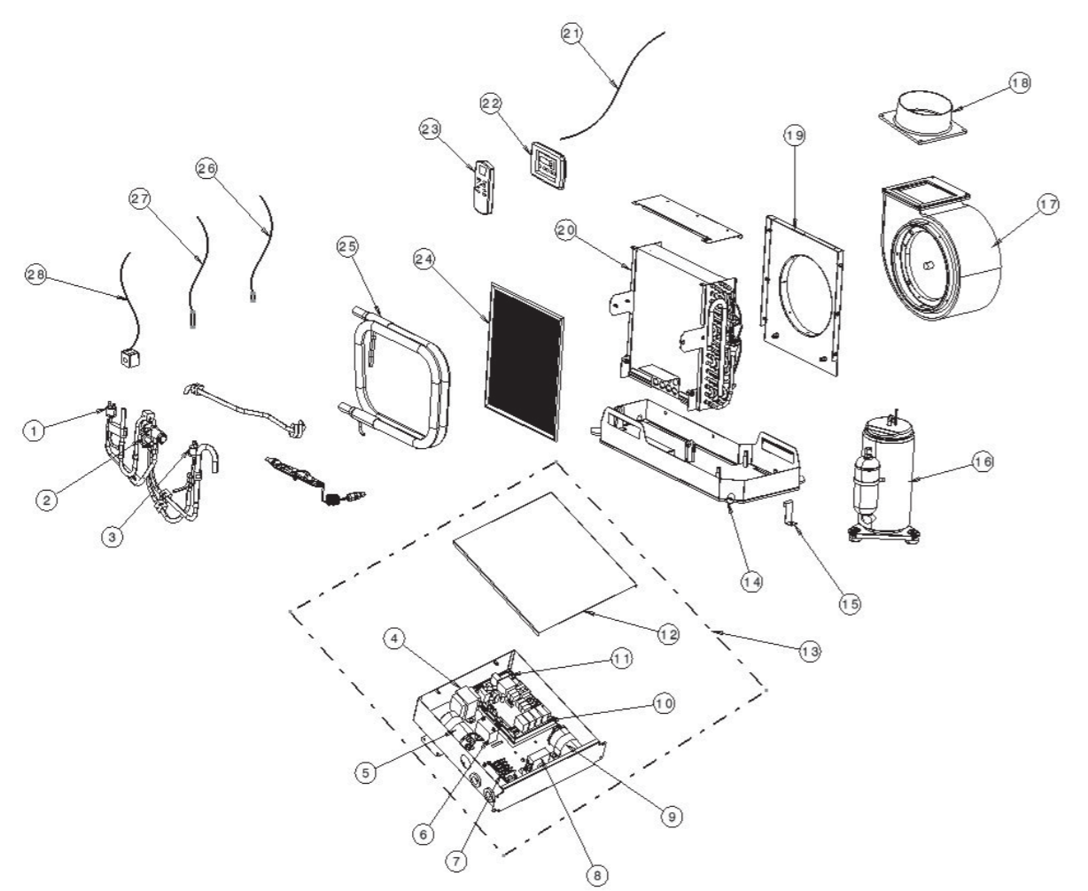 Webasto 12,000 fcf platinum spare parts