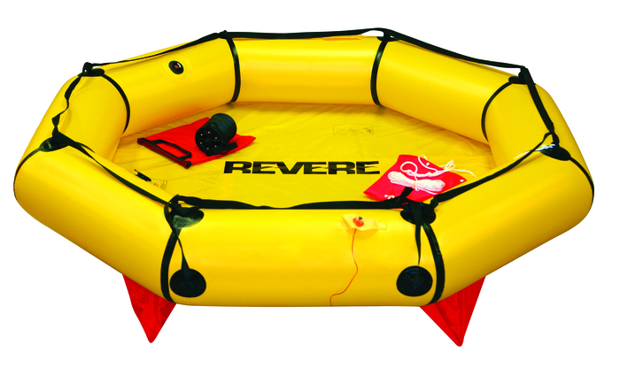 REVERE Coastal Compact 6 Person Life Raft, Valise 45-CC6V