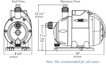 HEADHUNTER Mach 5 Fresh Water Pump - 230 V / 50 Hz