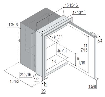 Vitrifigo C39IBD4-F Dimensions