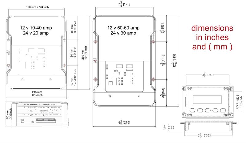 Sterling Power USA PCU1240 dimensions