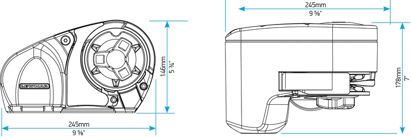 Lewmar ProSeries dimensions