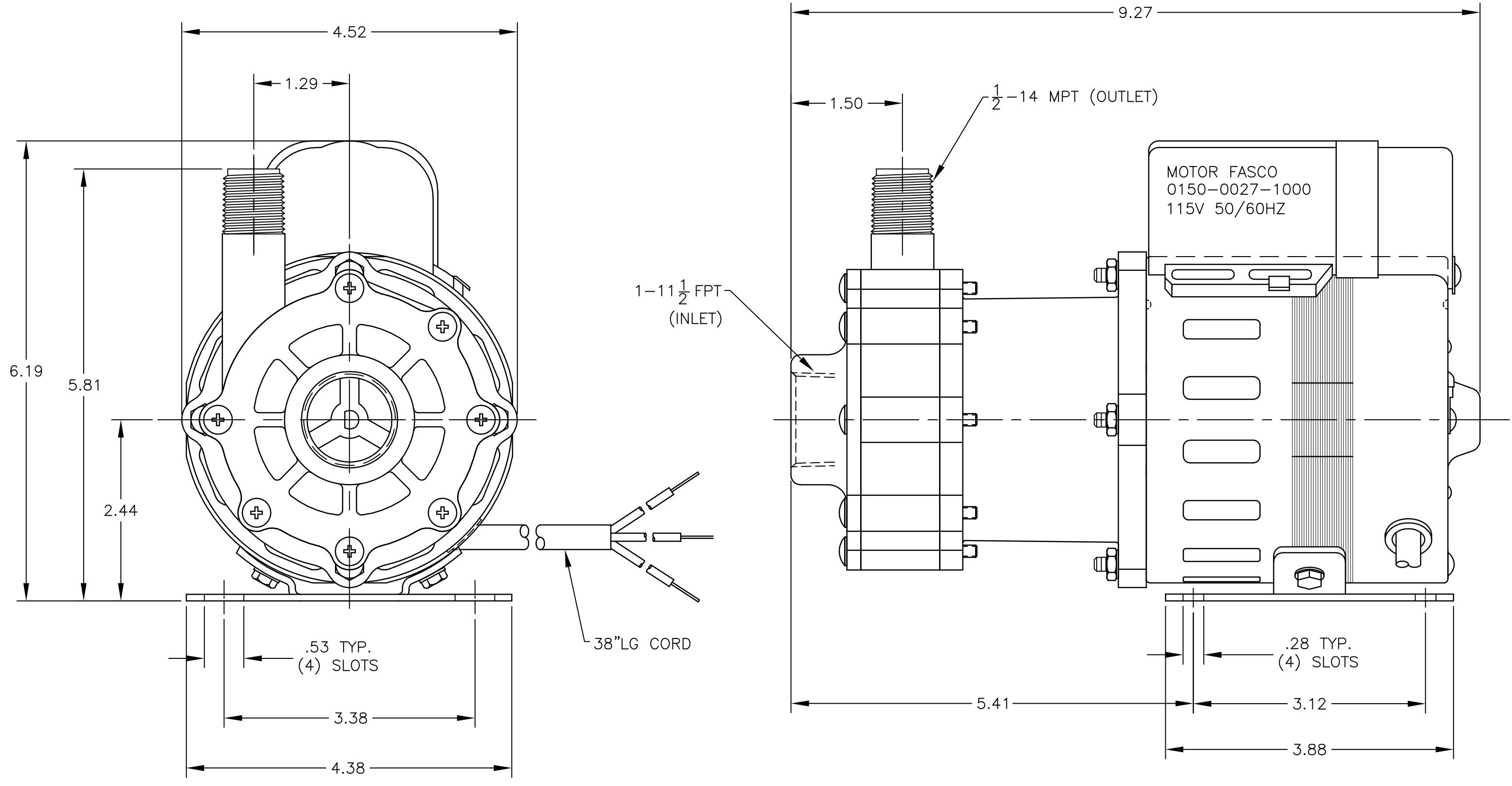 AC-5C-MD Dimensions