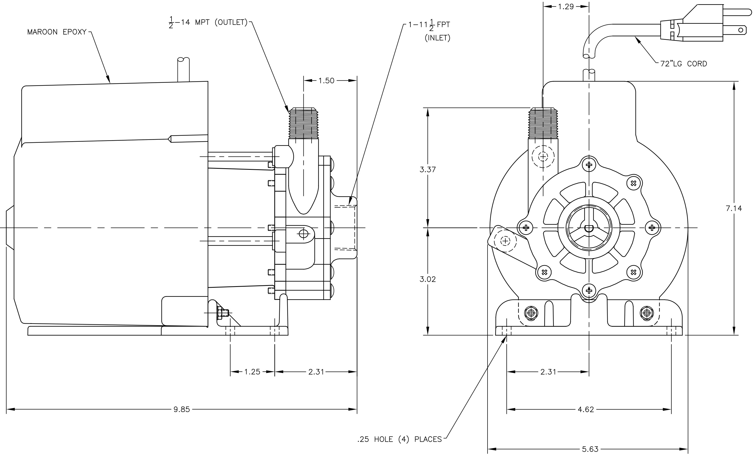 LC-5C-MD Dimensions