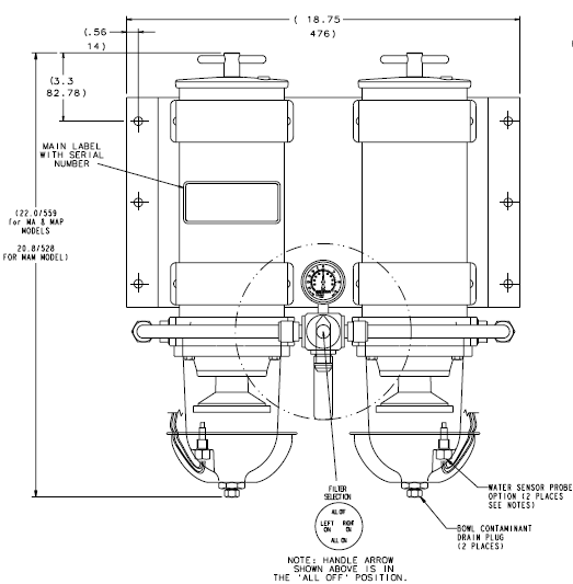 Racor 751000MAX Fuel Filter