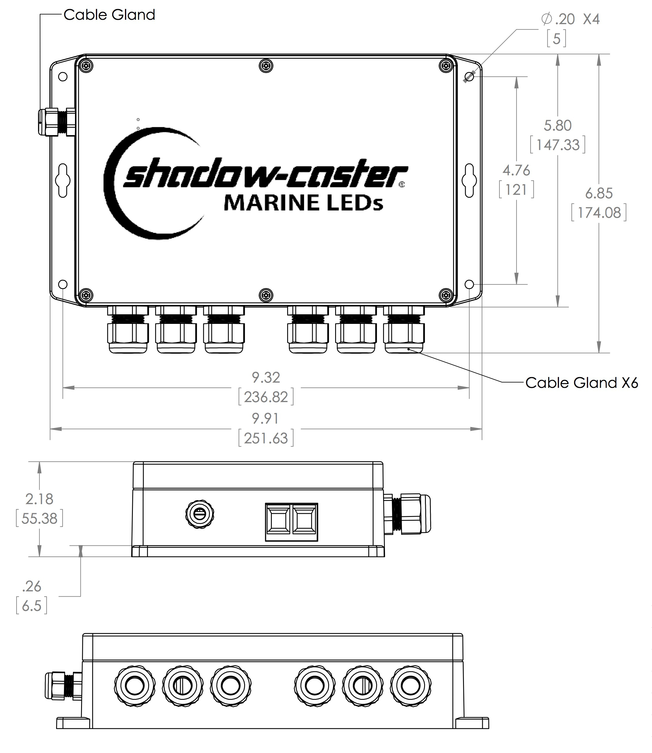 SCM-PD Dimensions