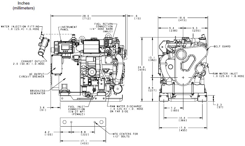 8.0 edt d-net marine generator