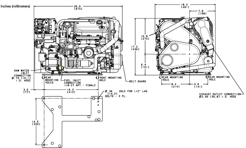 6.5 kw marine generator